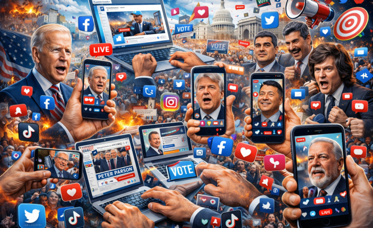 El rol de las redes sociales en las campañas políticas modernas